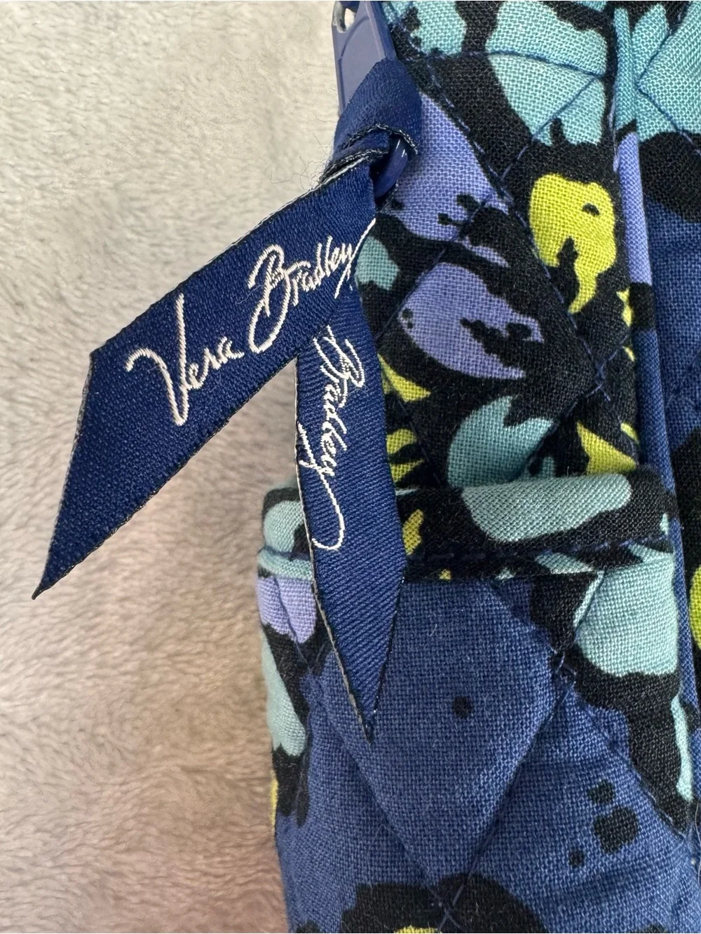 Vera Bradley Indigo Pop Backpack & Turn Lock Wallet Set